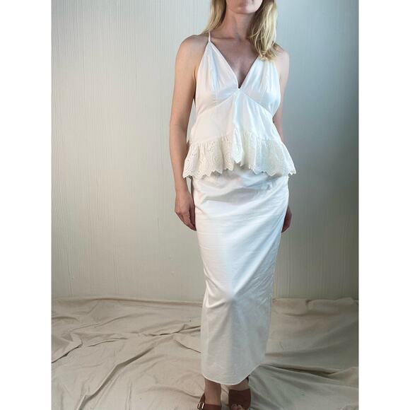 THE JETSET DIARIES After Forever Halter Ruffle Flounce Maxi Dress NWT US MEDIUM - Picture 8 of 14